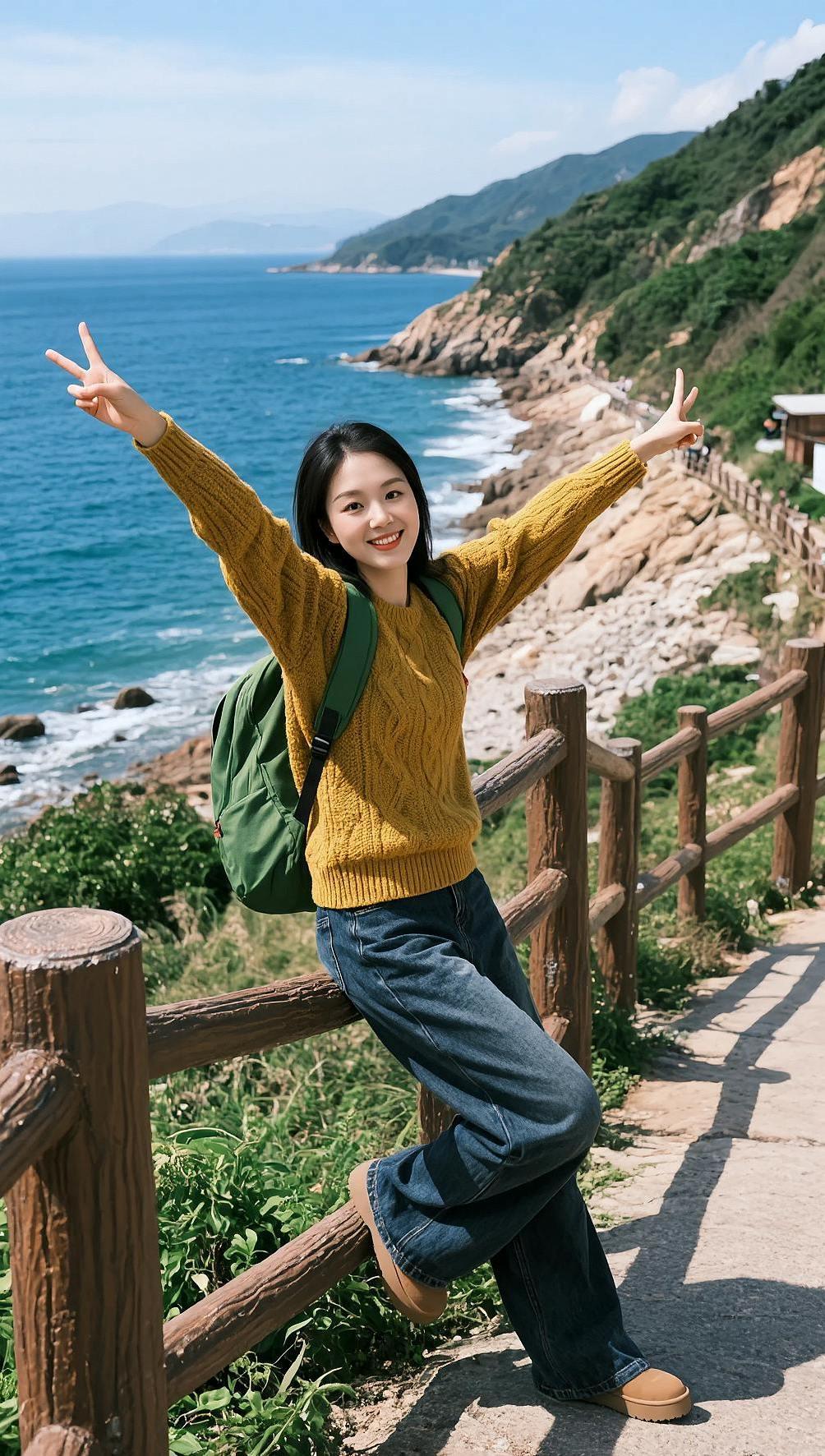 AI海滨生活照 抖音ai创作