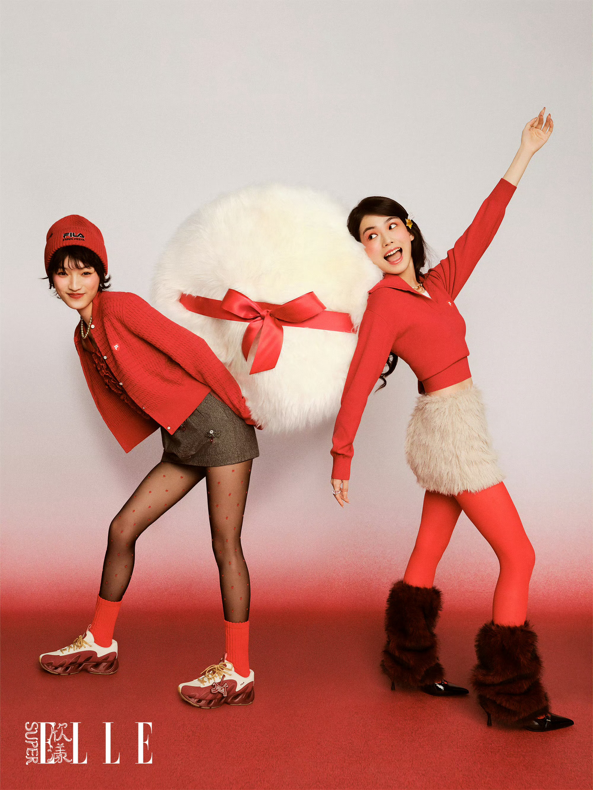 在SuperELLE的镜头下，FILA “马上起飞”新年系列演绎新年“好气色”四