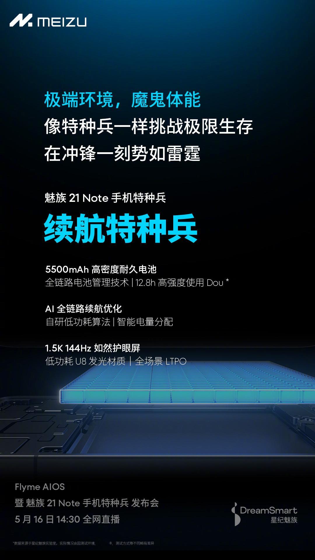 21 Note 这次续航做的非常极致，5500mAh 电池+可以全场景使用的 1