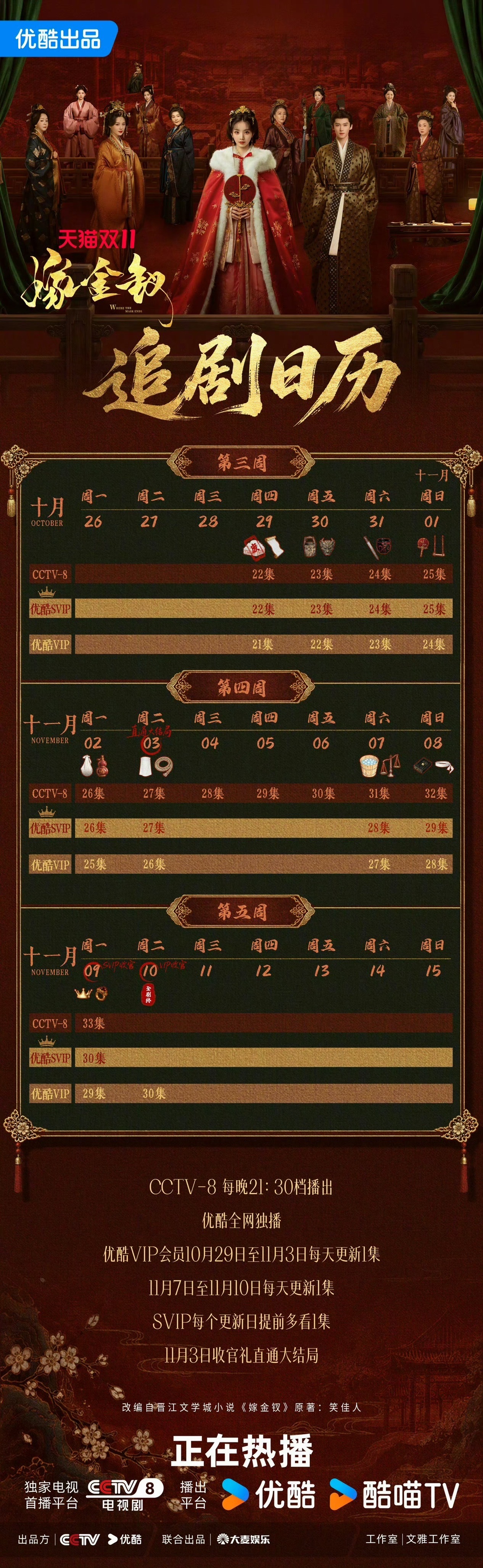 嫁金钗超点大结局嫁金钗追剧日历更新 嫁金钗追剧日历更新了更新了下周二超点大结局[