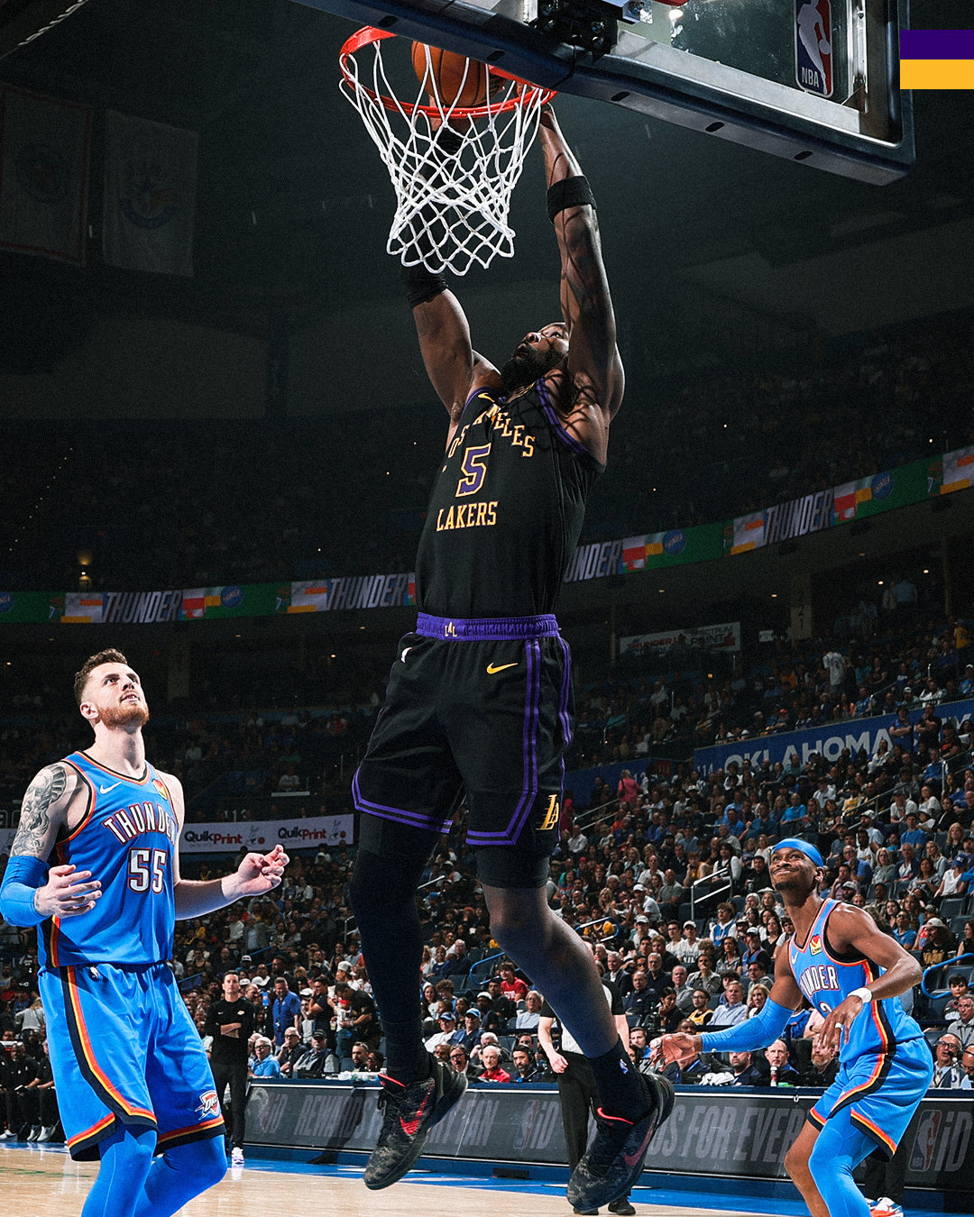 湖人vs雷霆 | 第三节🔚湖人6️⃣7️⃣ - 1️⃣1️⃣2️⃣雷霆湖人国度