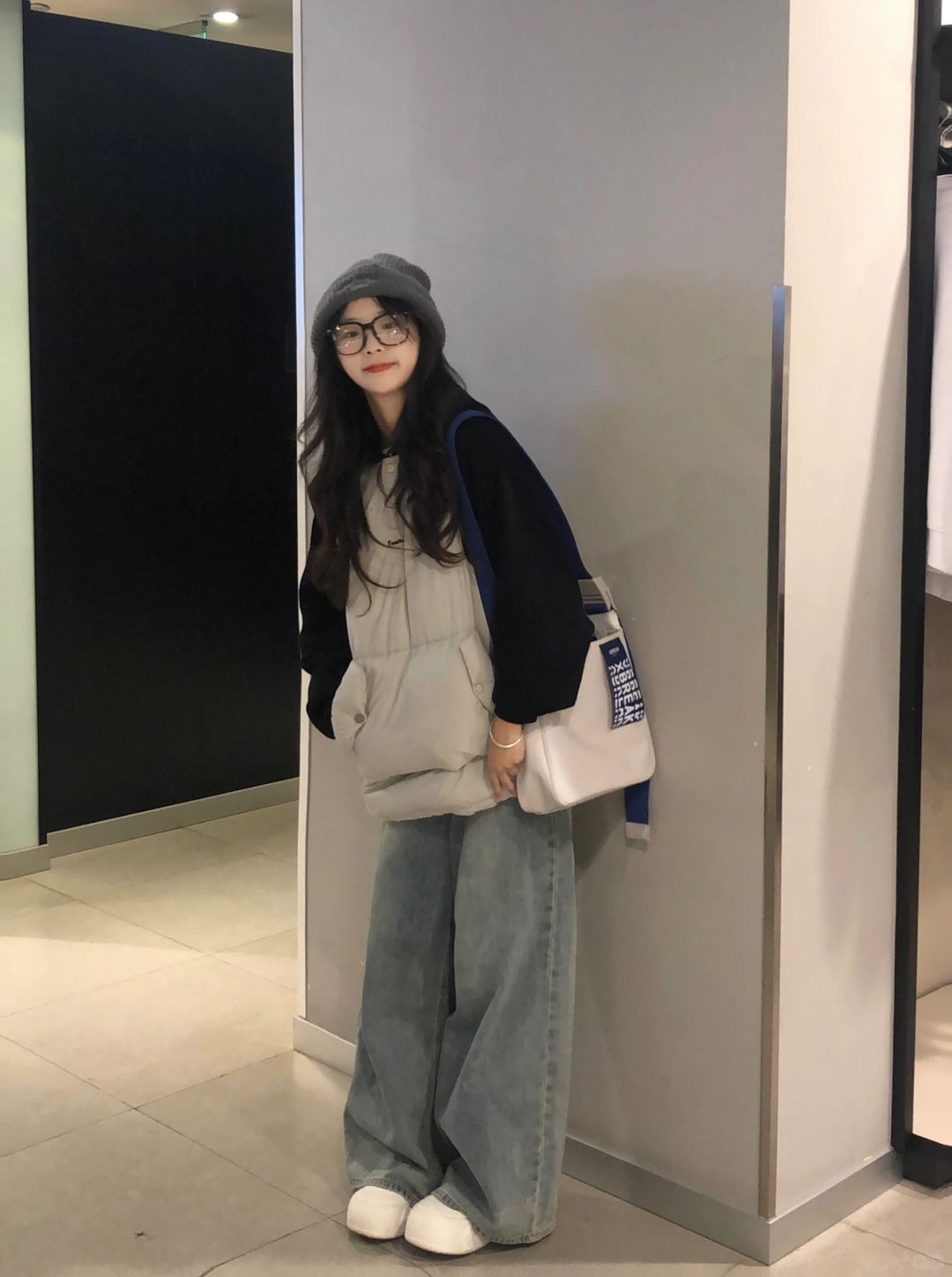 ❄️入冬的第一件拼接棉服好好看！！！