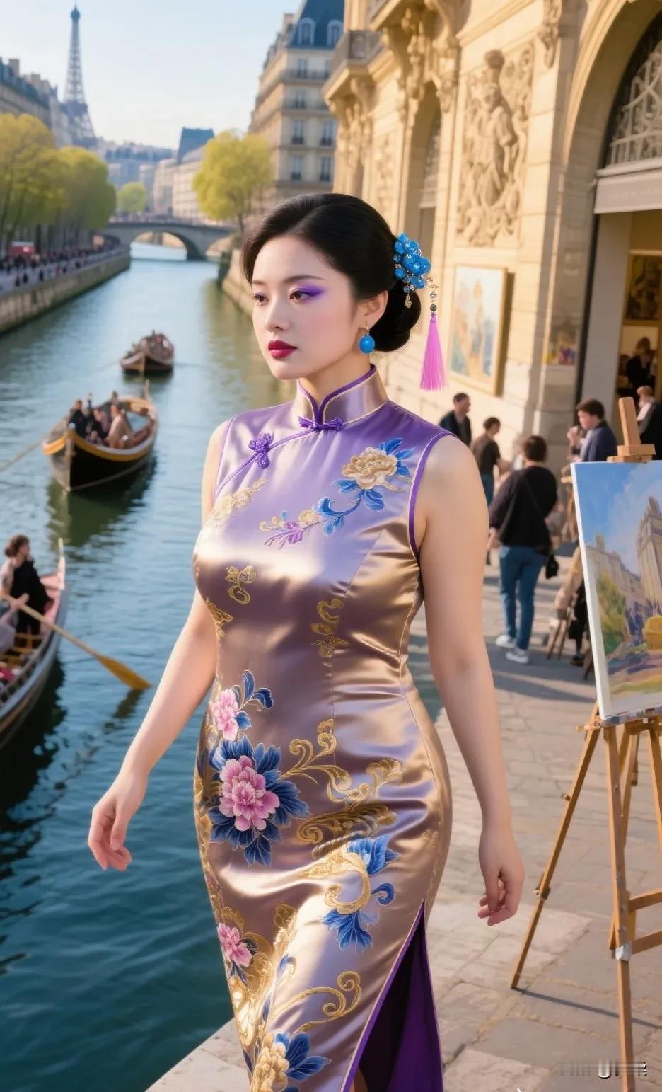 旗袍怎么样拍照有韵味