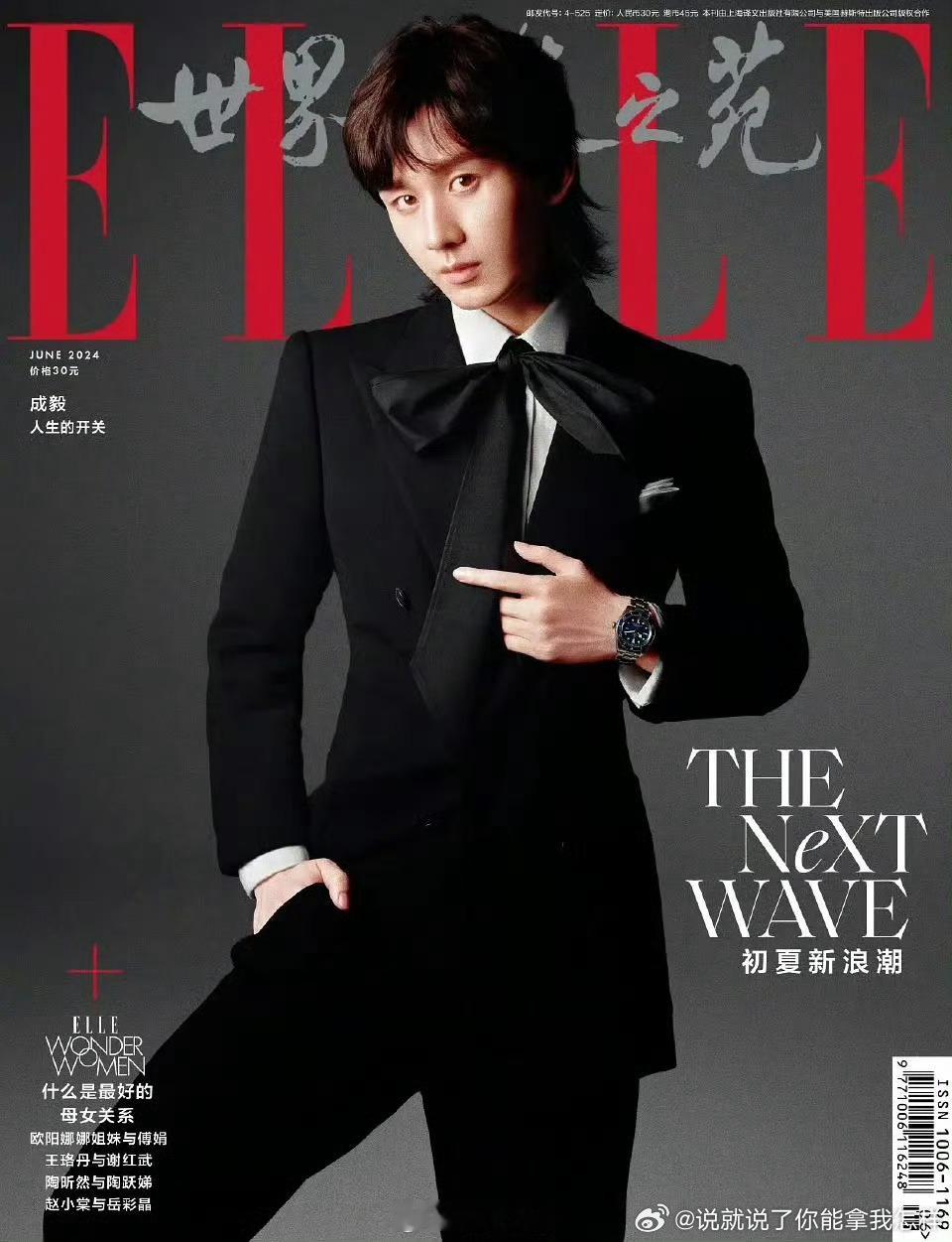 elle给成毅拍的杂志，是不是很huaishen