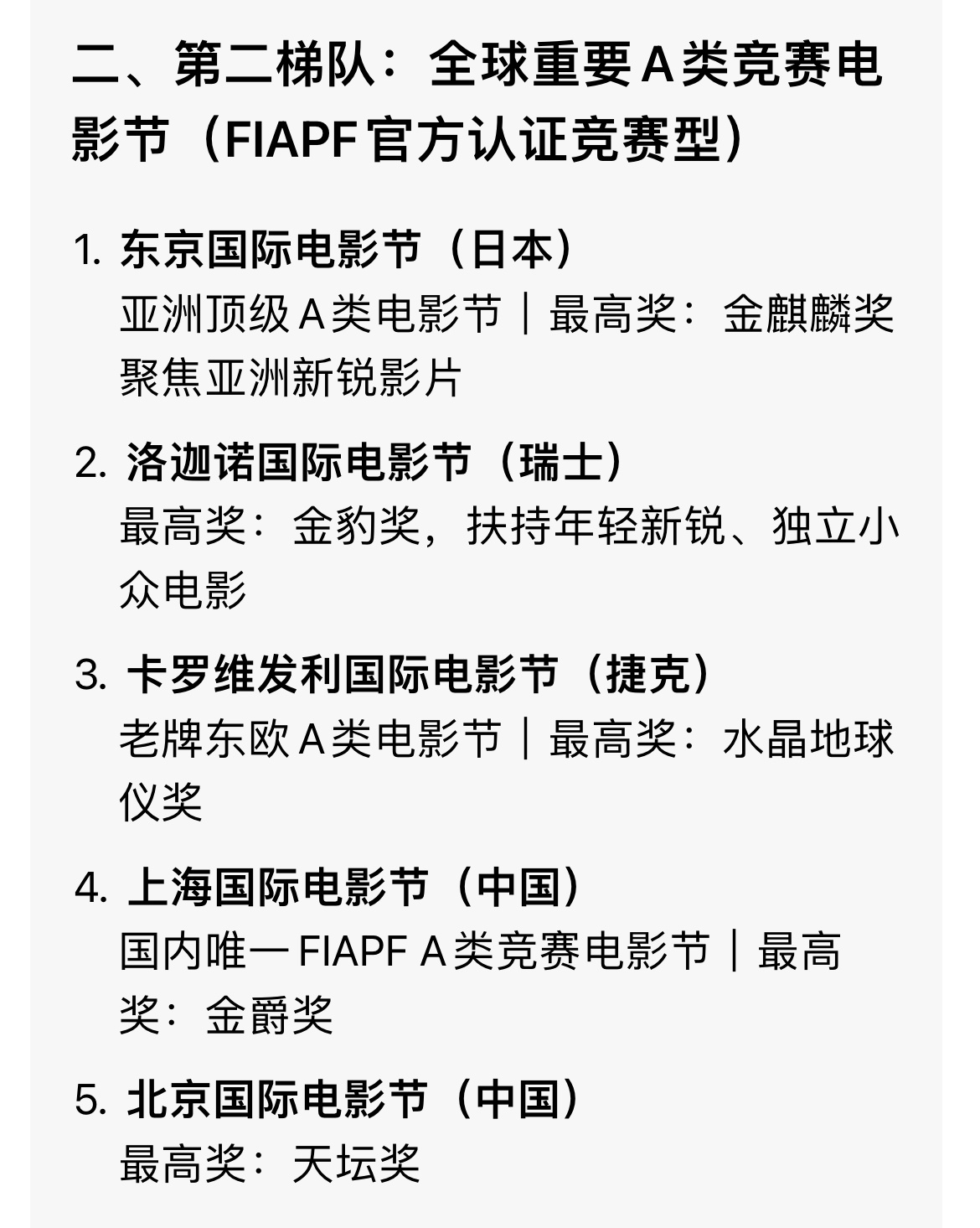 国际6+5个主流电影节，刘诗诗拿过3个相关奖项和荣誉：釜山国际电影节：亚洲之星获