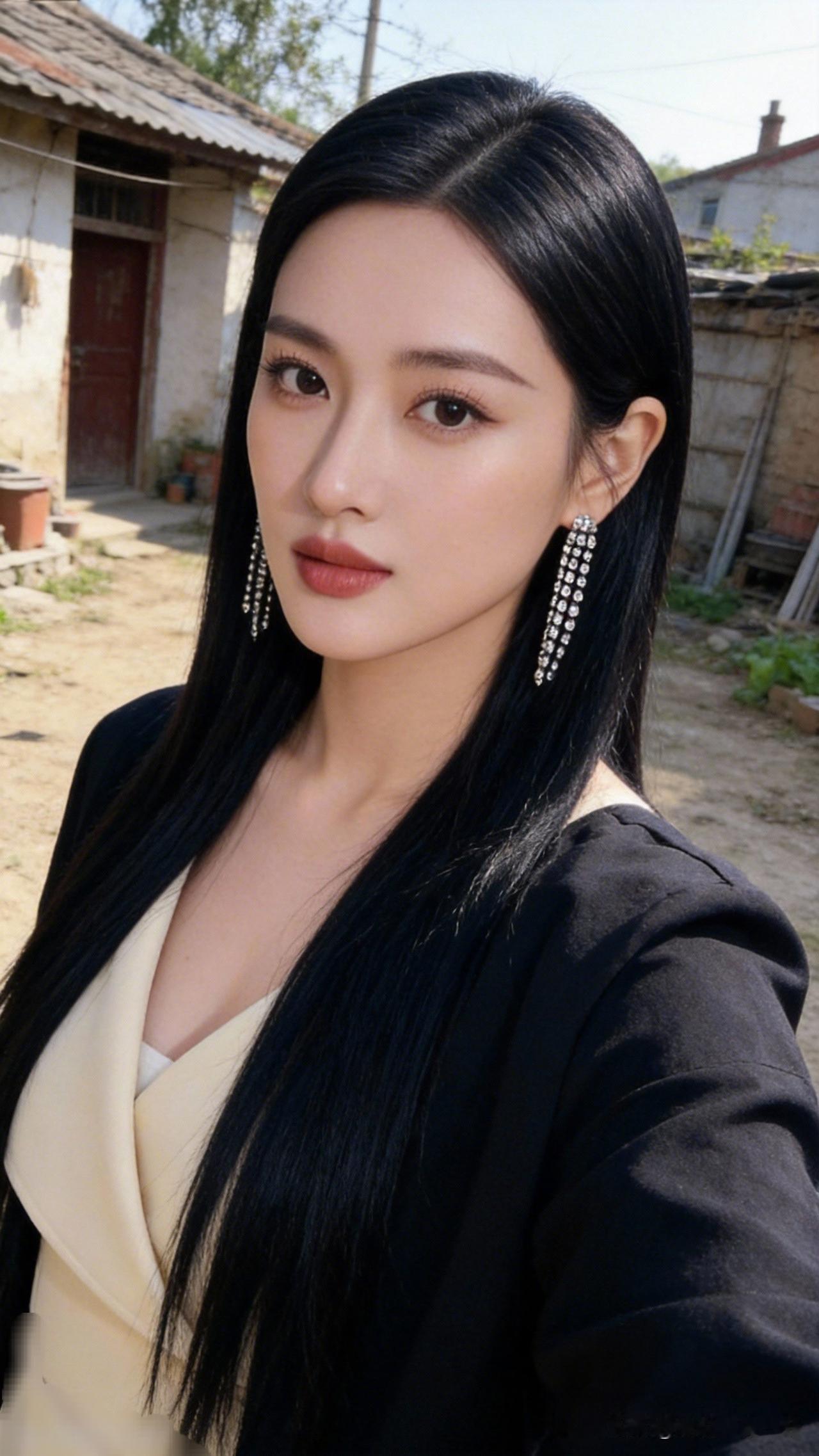 复古风穿搭 黑发红唇，优雅动人，复古风穿搭，尽显魅力！💄👗💍见过哪些令人心