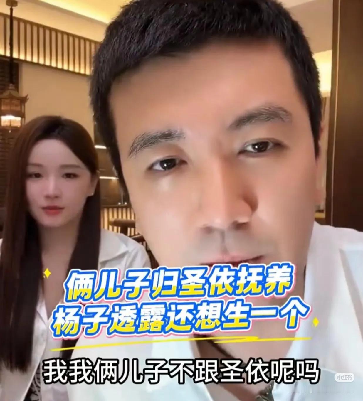 杨子现在总共有三个孩子，大女儿杨佳润跟前妻在国外生活，两个儿子的抚养权离婚后归黄