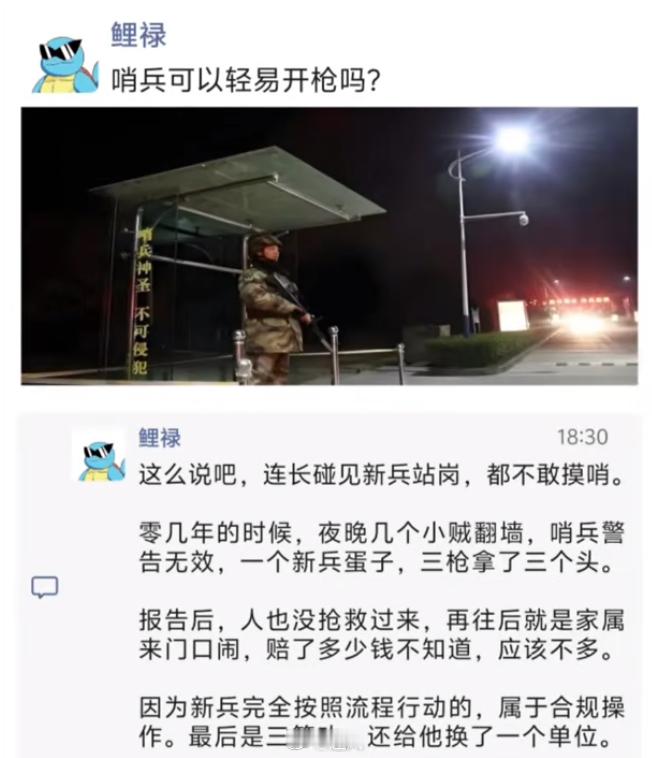 哨兵能够轻易开枪吗？ 