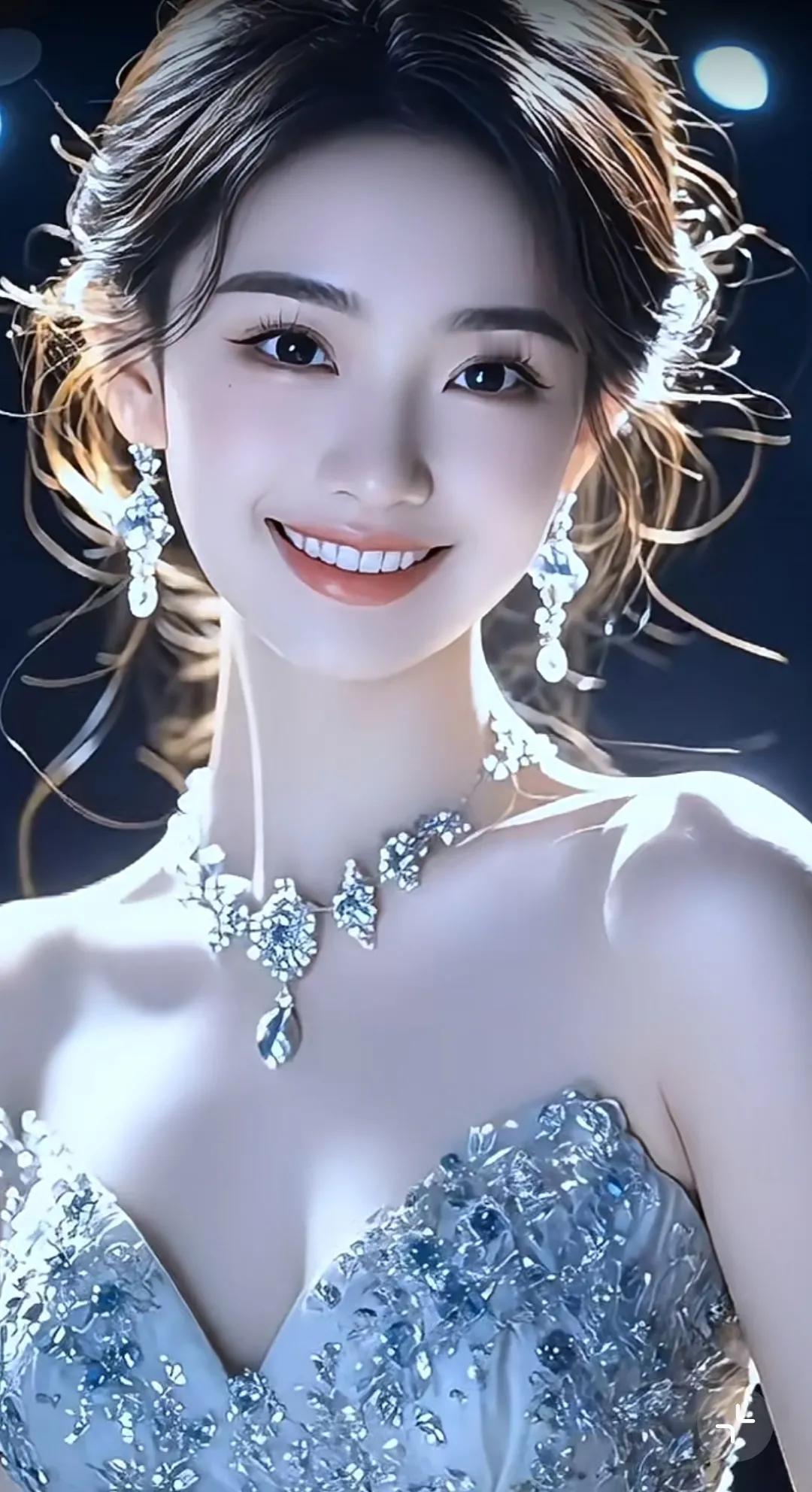 月华如练，美人如玉。美人容颜仙若梦 灵动女神美若仙