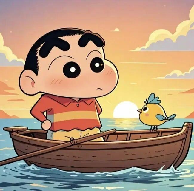敲可爱的蜡笔小新头像