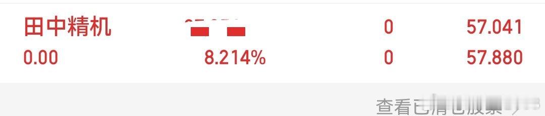 田中精机拉高出场！- 不恋战、不贪心-见好就收；田中精机，顺利止盈，落袋为安。㊗