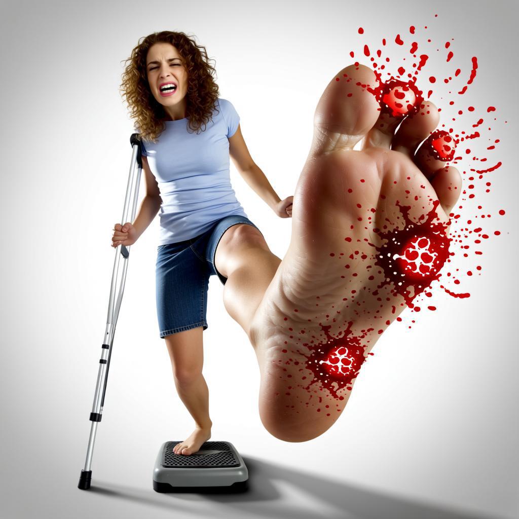 盲目跟风使不得，上海一网友看到网上有人“趾压板超慢跑”、“踩趾压板助眠”，自己也