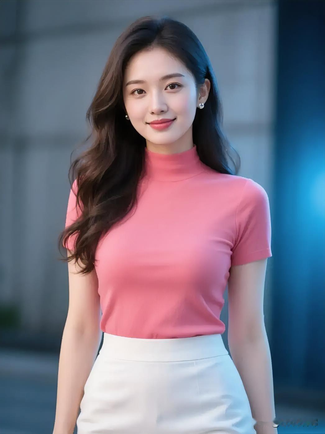 粉衫沾晨光，笑眼漾温柔，寻常日子也有清欢。