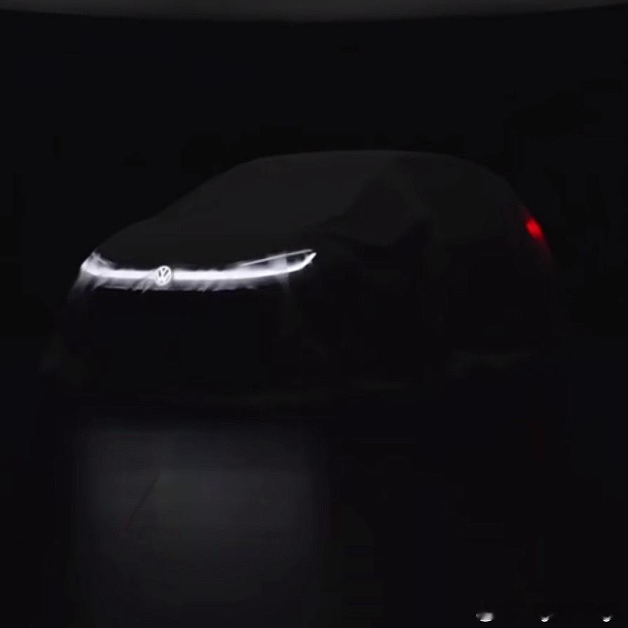 大众ID.3 Neo中改款预告曝光前脸改成贯穿灯罗