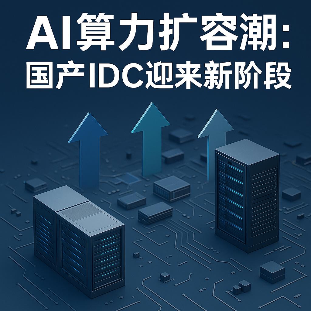 📊 AI算力扩容潮：国产IDC迎来新阶段
AI算力持续增长，数据中心建设正迎来