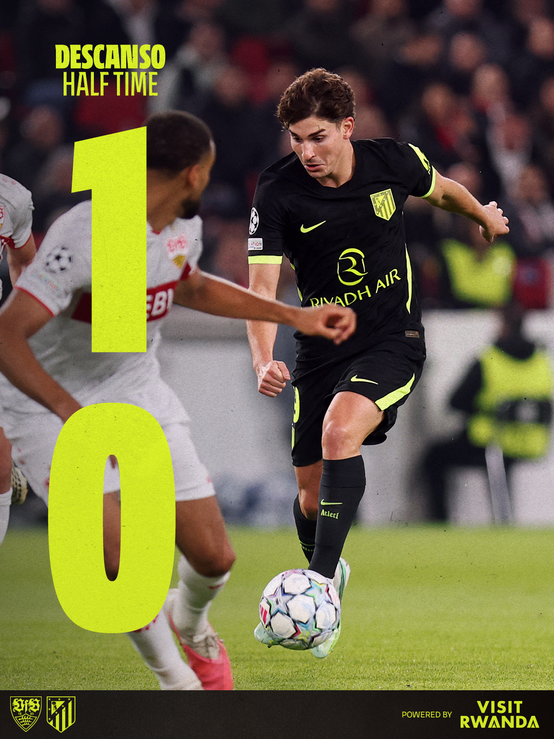 ⏱️中场休息｜斯图加特1️⃣-0️⃣马德里竞技AupaAtleti[超话] 🔴