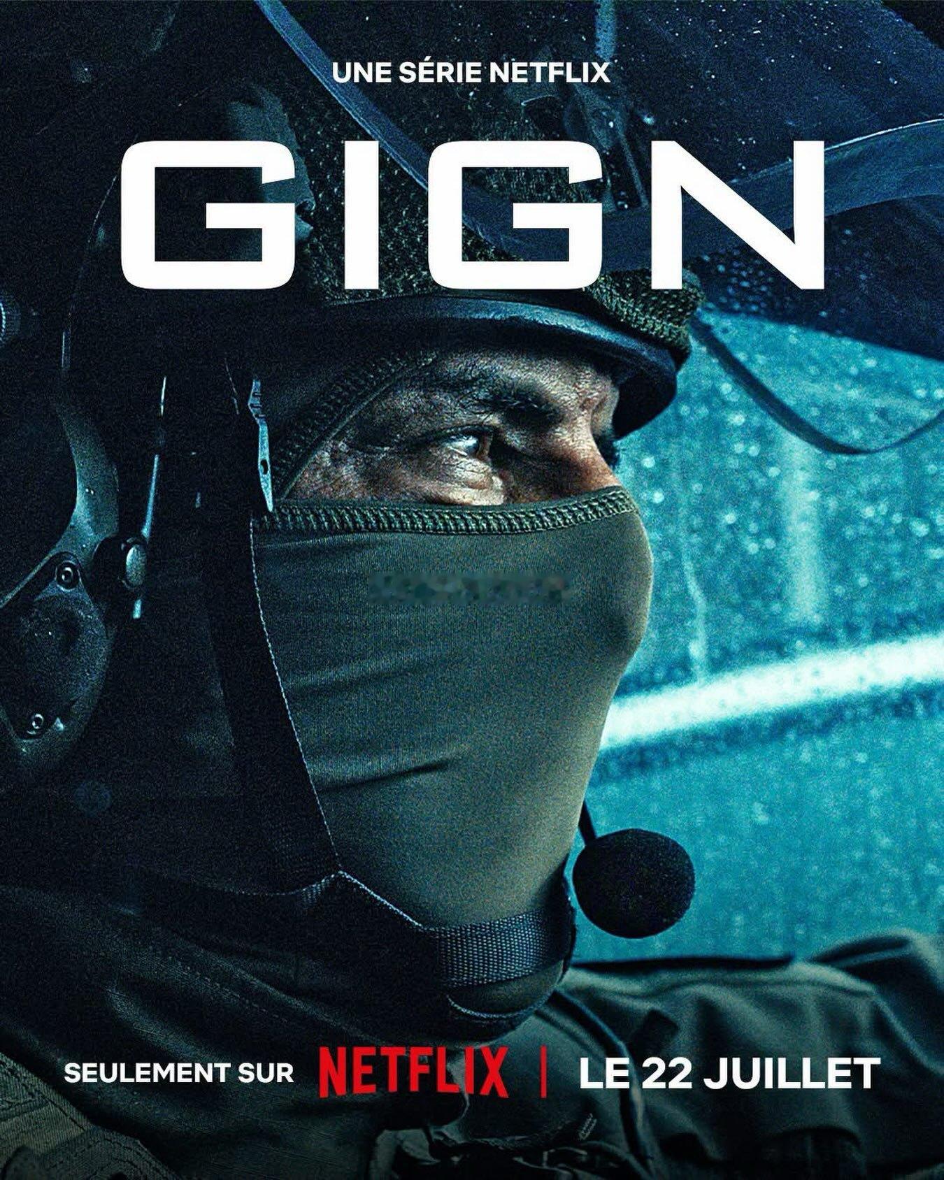 《GIGN》首张海报，奈飞就是这么朴实无华。 