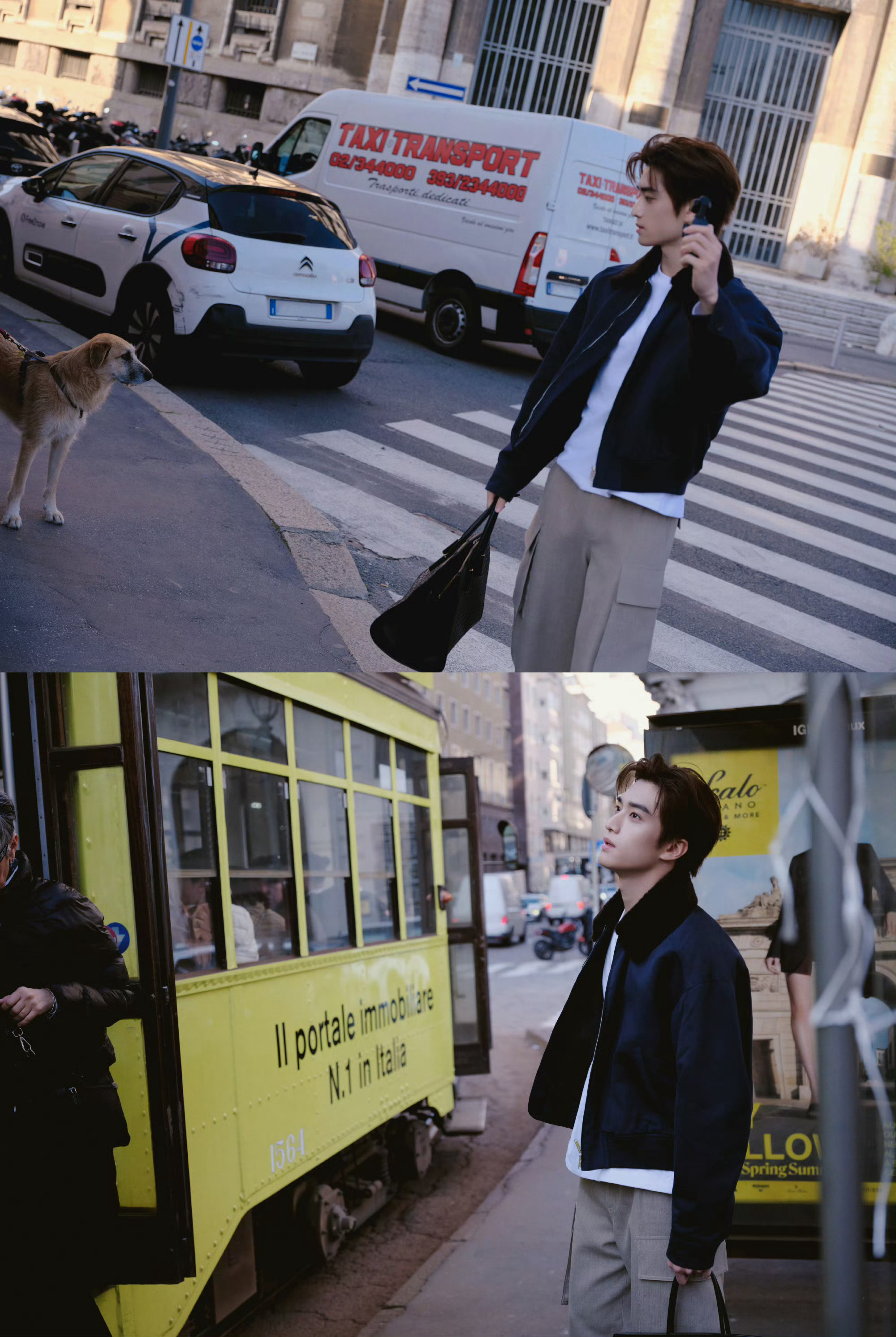 张康乐 × Bottega Veneta.伦敦时装周后相约米兰，即将受邀参加 B