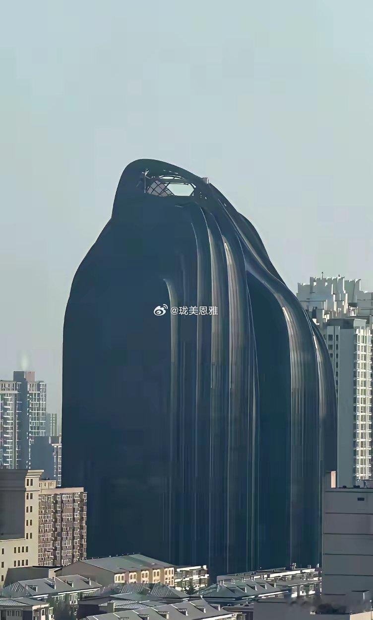 北京朝阳公园的大黑楼真的太难看了出地铁站猛一抬头就感觉黑压压的就是不知道这设计者