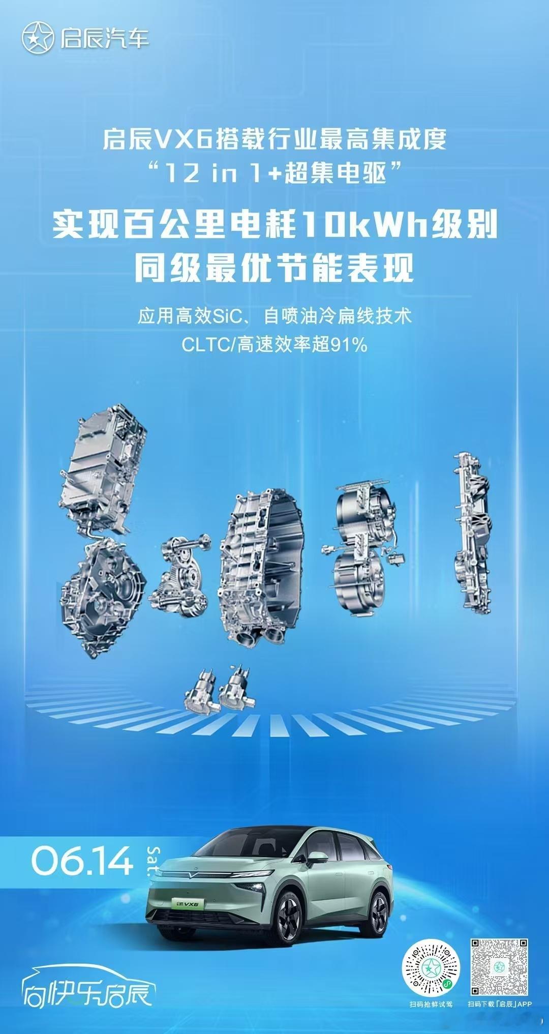 新华AUTO：启辰VX6搭载”12in1+超集电驱”行业最好集成度，同级最优节能