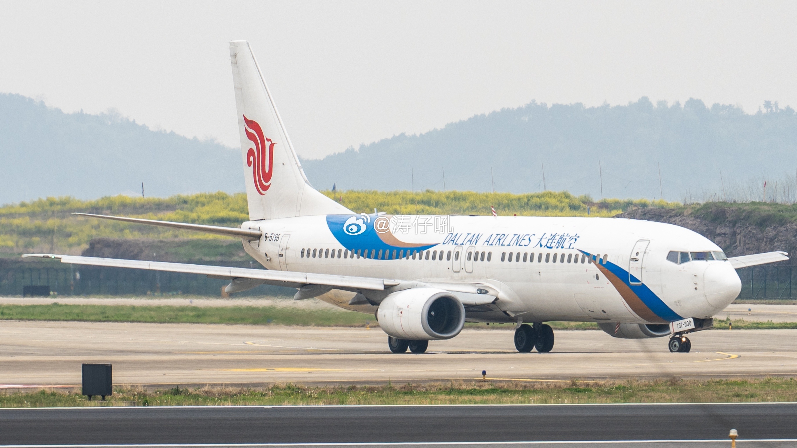 大连航空注册号B-5197/波音737-800于本月19日执行「大连周水子=北京