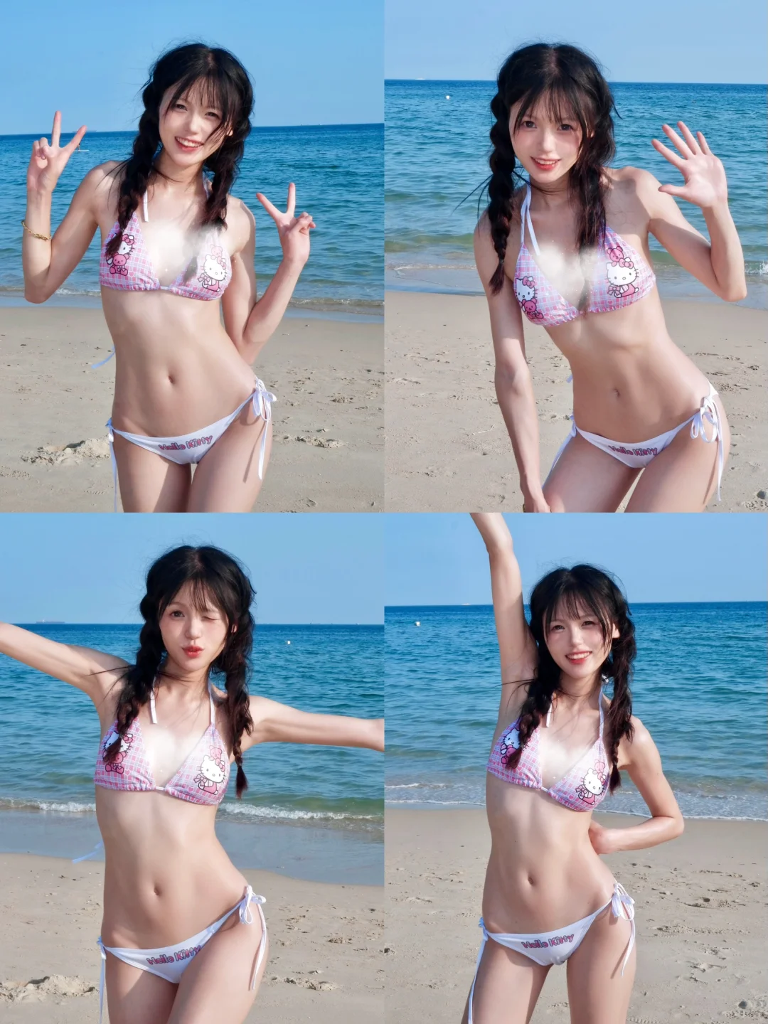 还在过夏天的我｜海边泳衣富士元气拍照姿势