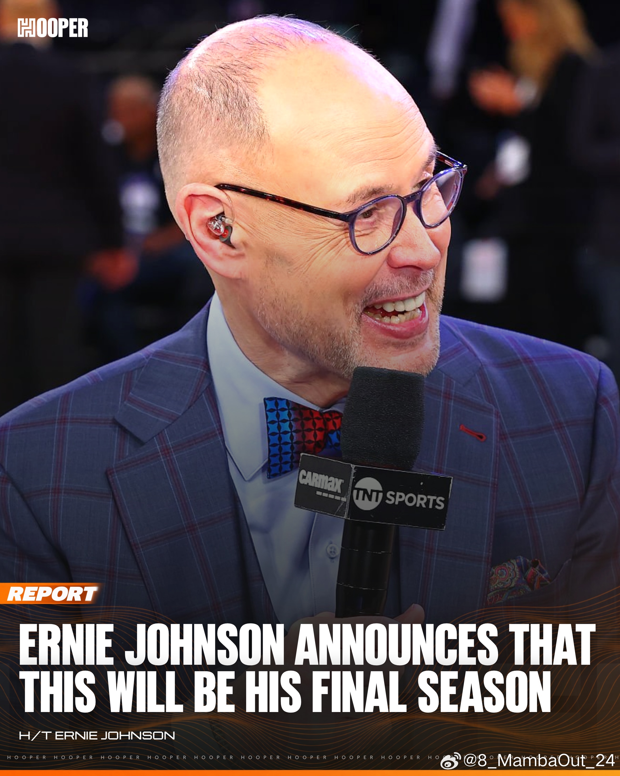 《Inside the NBA》主持人厄尼·约翰逊(Ernie Johnson)