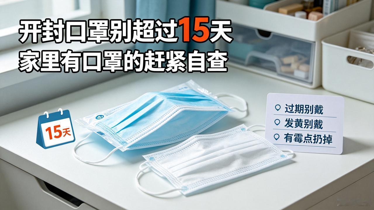 家里囤口罩的注意！开封后只能放15天
 
不少人家抽屉、柜子角落都囤着一大包一次