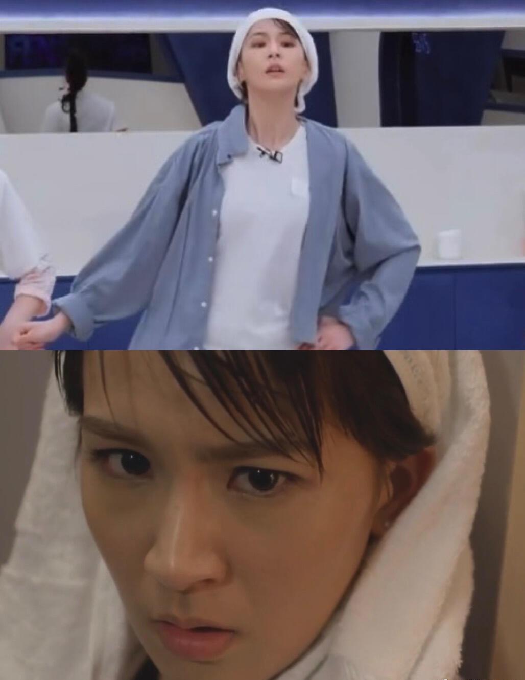 毛巾包头乘风2026哈哈哈哈曾沛慈也太接地气了！暴汗毛巾包头，台湾姐姐直接变身陕