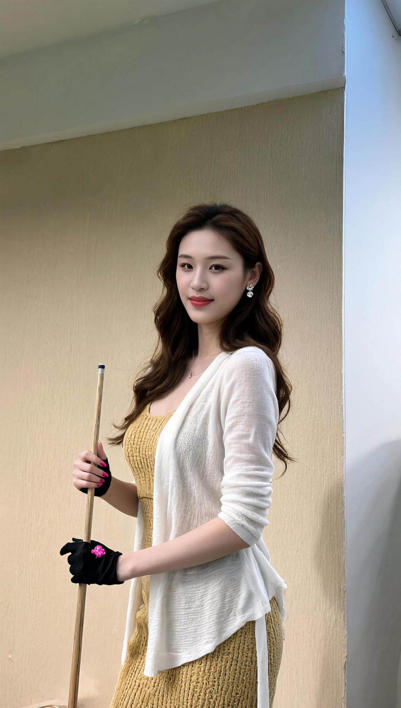 在柔和的灯光下，台球杆轻轻一挥，仿佛时间也跟着慢了下来。桌上的白球旋转、跳跃，带