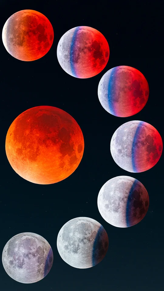 开屏就震撼，全屏下的月全食直击灵魂深处！
