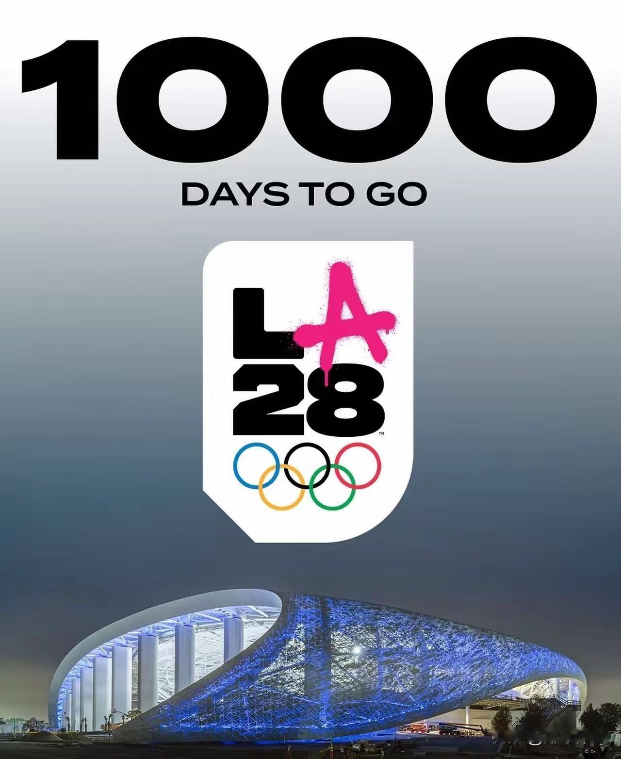 2028洛杉矶奥运会
倒计时1️⃣0️⃣0️⃣0️⃣天！@奥林匹克运动会