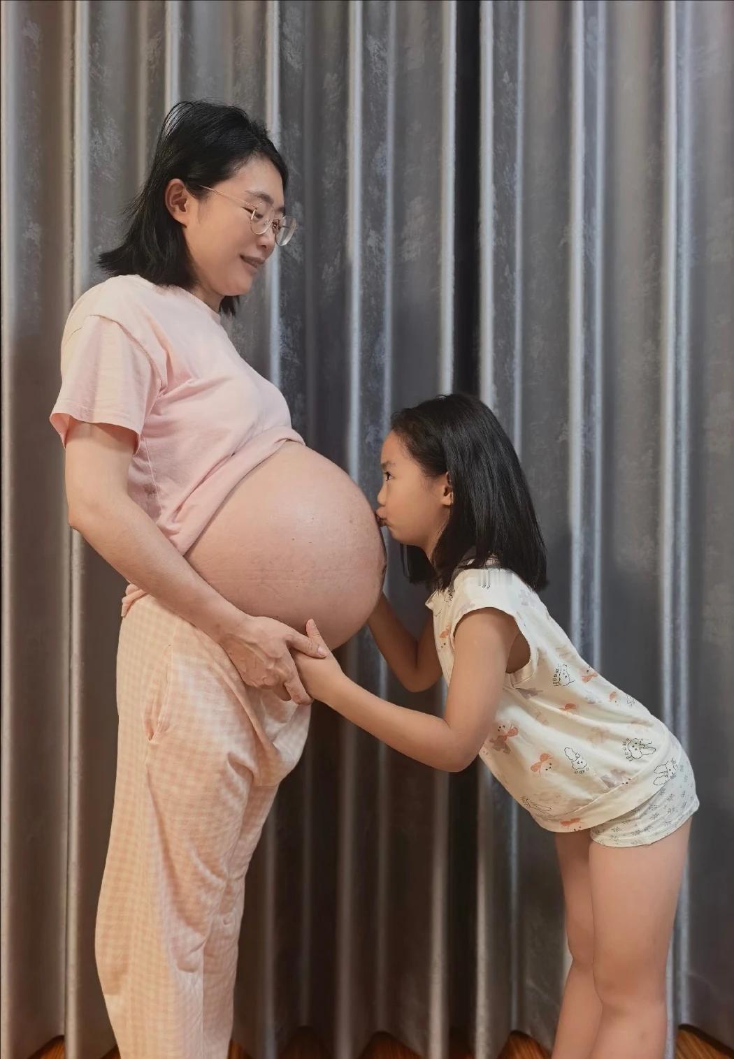 36岁女博士孕第二胎！而且是双胞胎！！怀4胎孕妈 高龄孕妇二胎 双胎孕晚期产检 