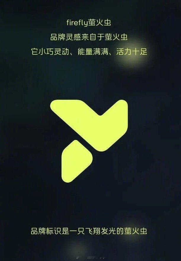 【 蔚来第三品牌萤火虫LOGO发布 】设计灵感来源于萤火虫，上半部分模仿了萤火虫
