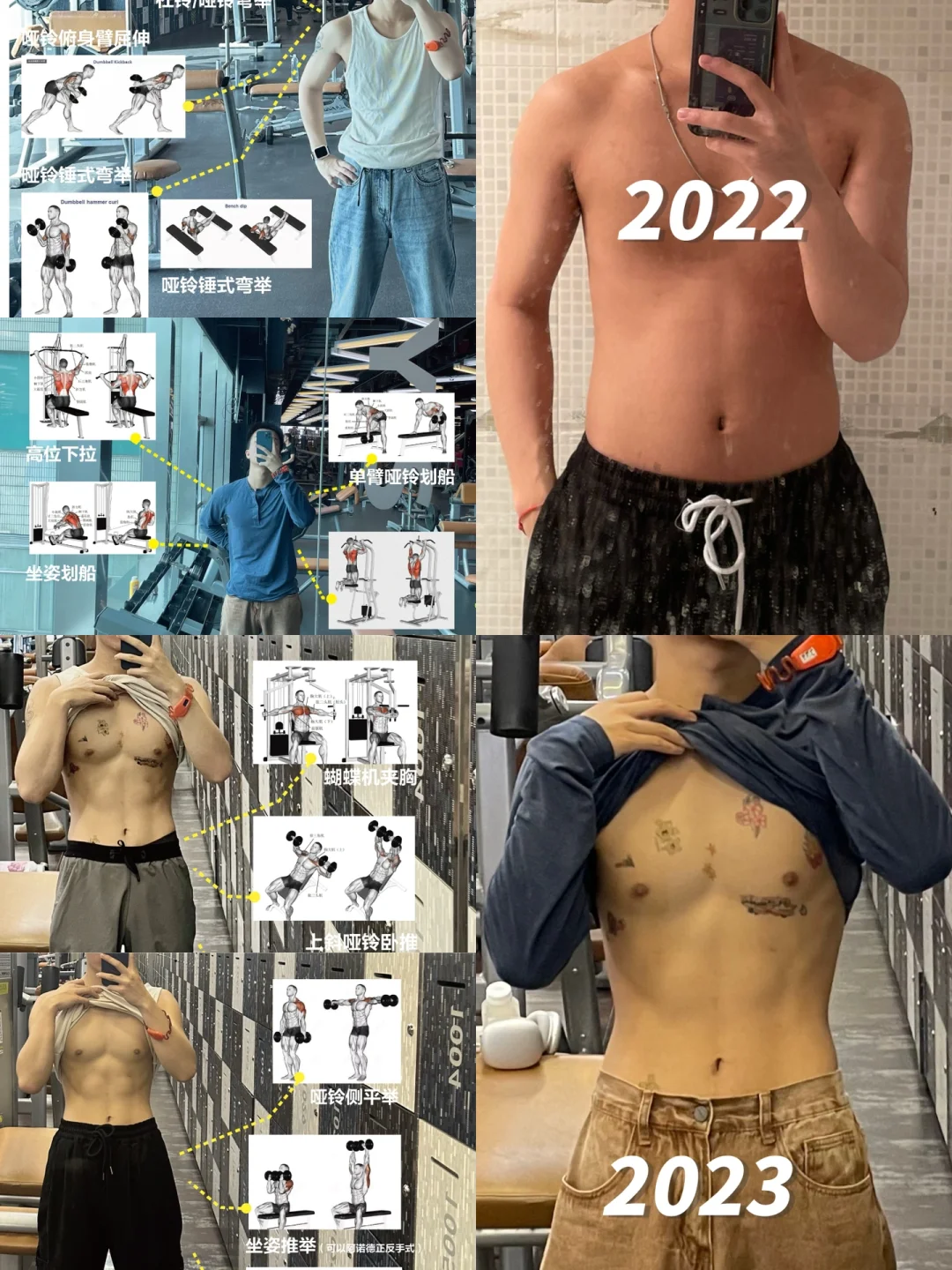小个子男生怎么练出线条感！经验1⃣️次分享
