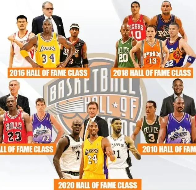 大家喜欢哪一年的NBA名人堂成员？

2009年乔丹，斯隆，斯托克顿，大卫罗宾逊