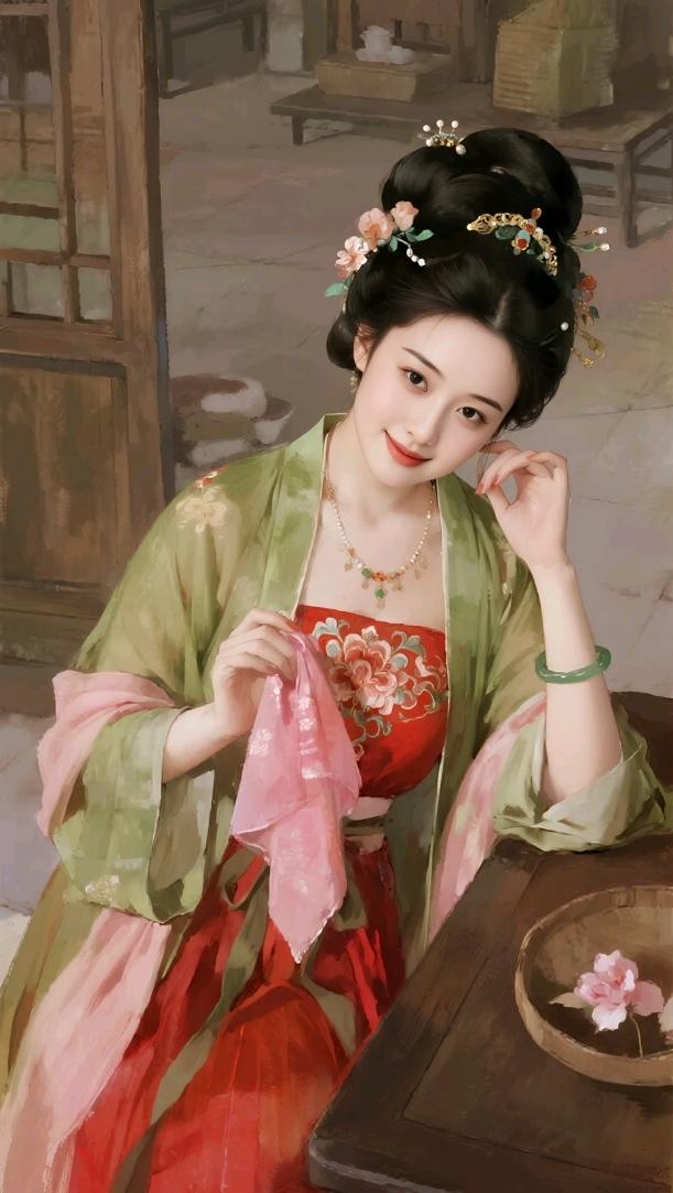 长似天仙赛貂蝉
闭月羞花杨玉环
美过西施昭君貌
～～～？

上联：才貌谁可比；