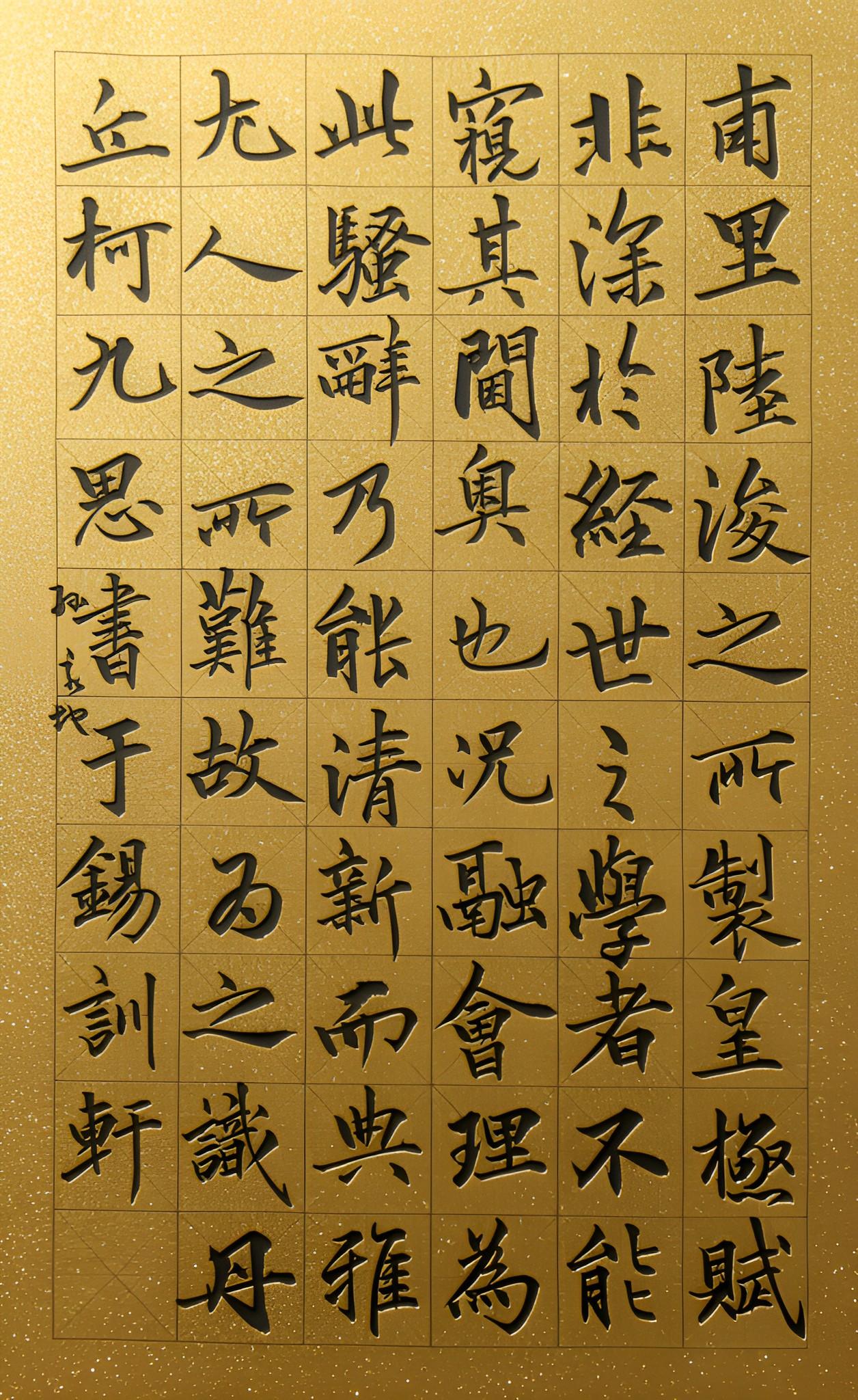 他是浙江台州人，诗书画通才，欧楷造诣田英章难望其项背
这幅是柯九思《陆浚之皇极赋