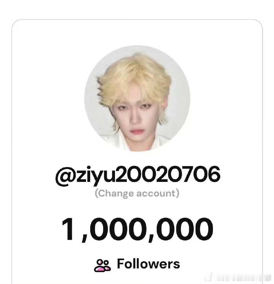 梓渝ins粉丝破100万，出圈度up🔥 