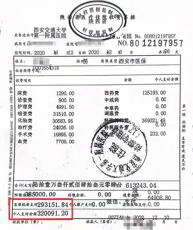 西安交大一附院心脏瓣膜手术不签字就直接用，不报销自费28万！
纱布用了近6000