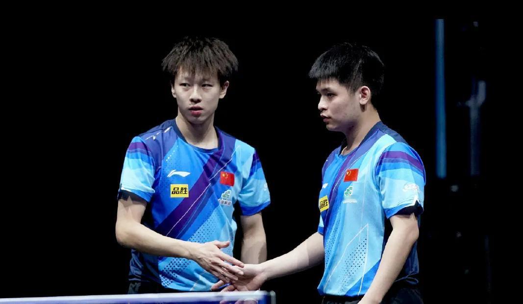林高远/林诗栋3-0樊振东/王楚钦晋级决赛！
#WTT多哈总决赛2023# 
男