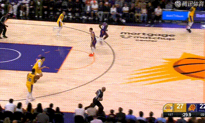 斯玛特慢慢悠悠，出现一次8秒违例！湖人vs太阳