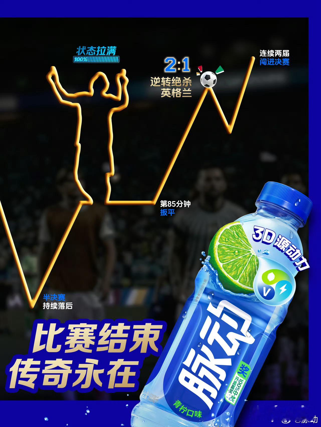 脉动运动王者状态拉满喝脉动最高0元乐享 绿茵烽烟再起，潘帕斯雄鹰携王者气势全力出