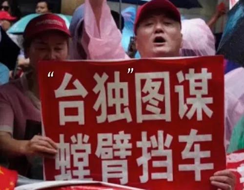 前民进党“立委”林浊水发文写道：“值得注意的是对台湾在‘抗中’态度一致时，大陆的