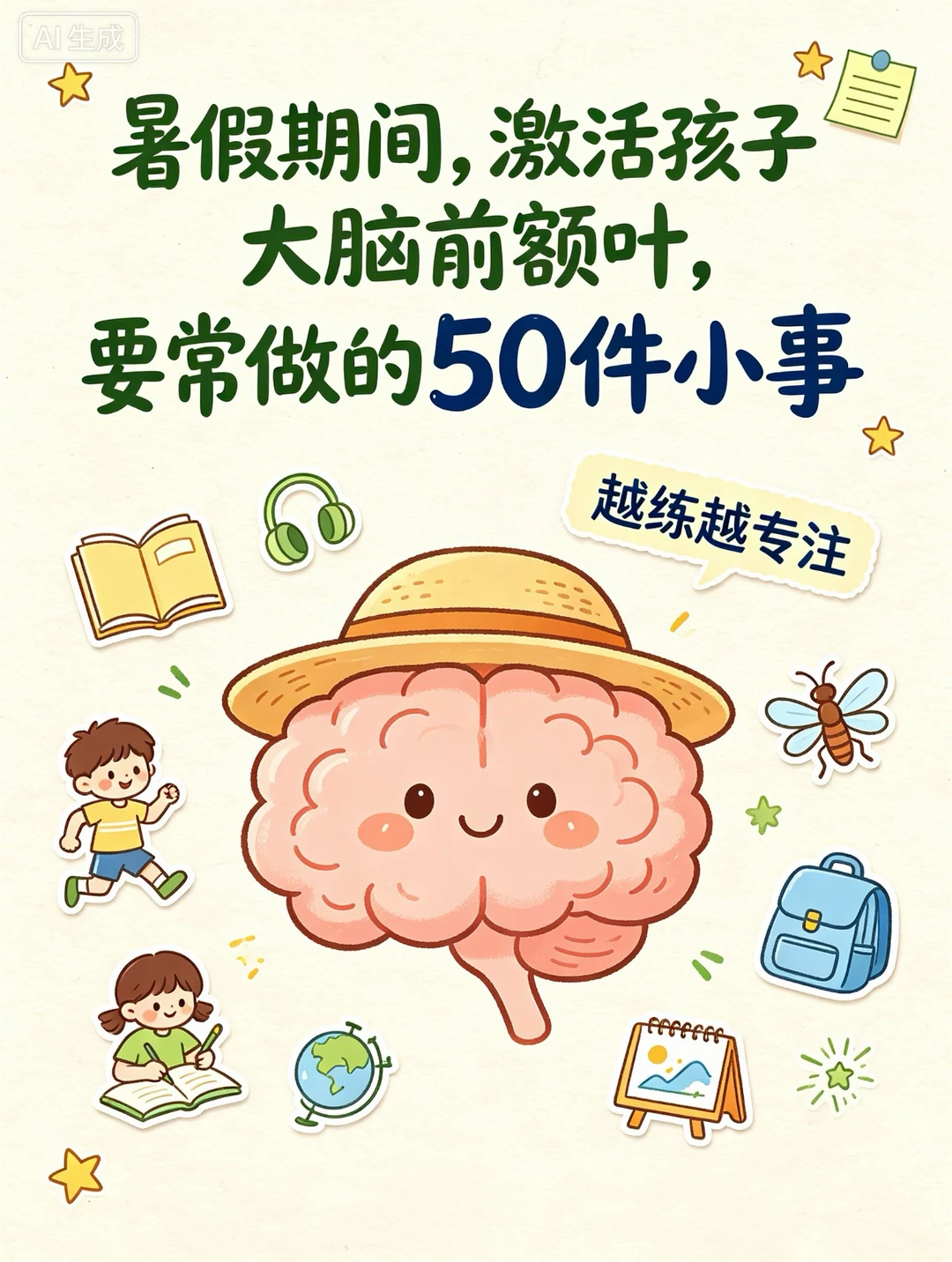 激活孩子大脑前额叶，要常做的50件小事