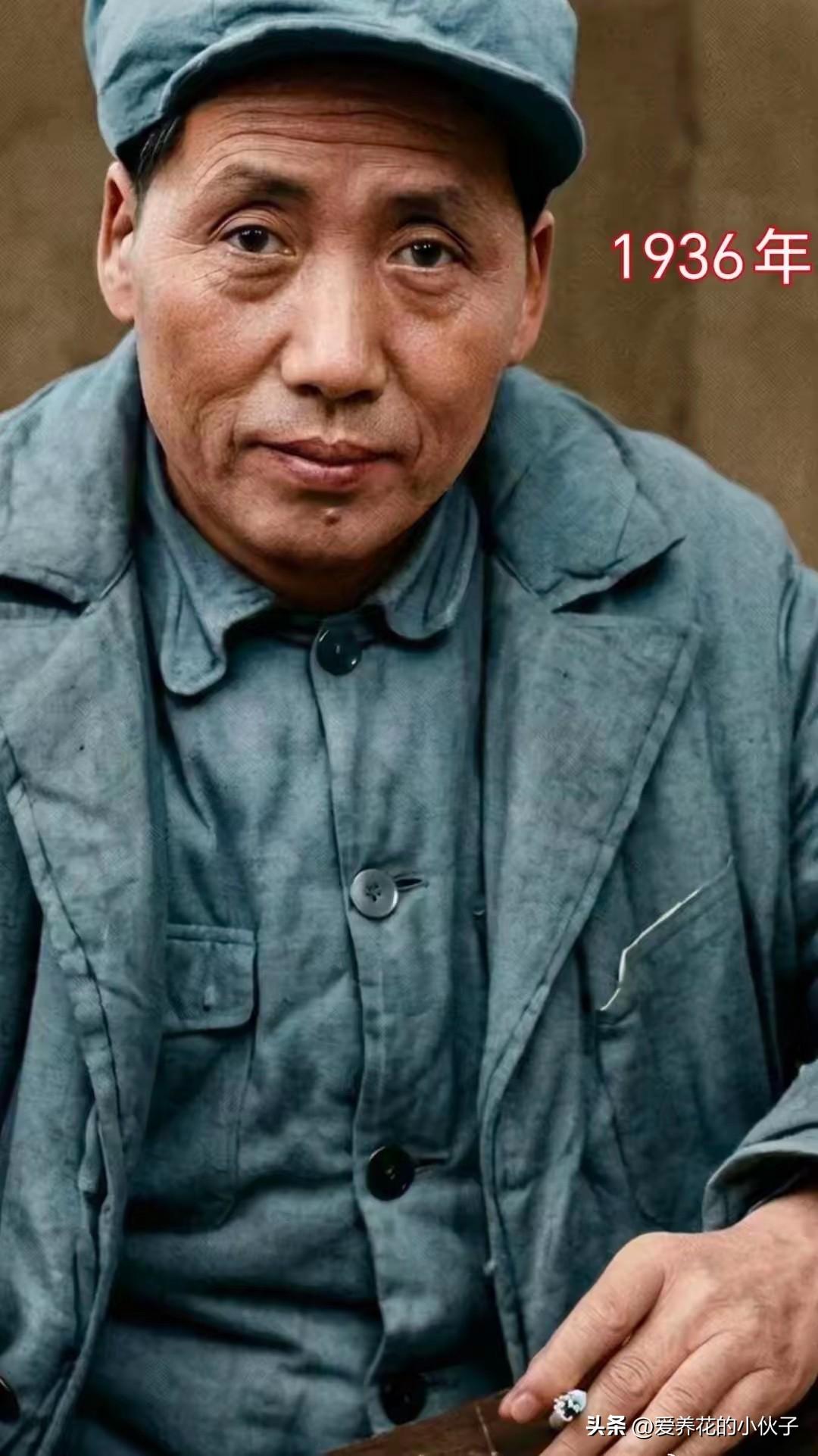 长征过后的毛主席

这张老照片拍摄于1936年，在长征结束后，此时的毛主席看着有