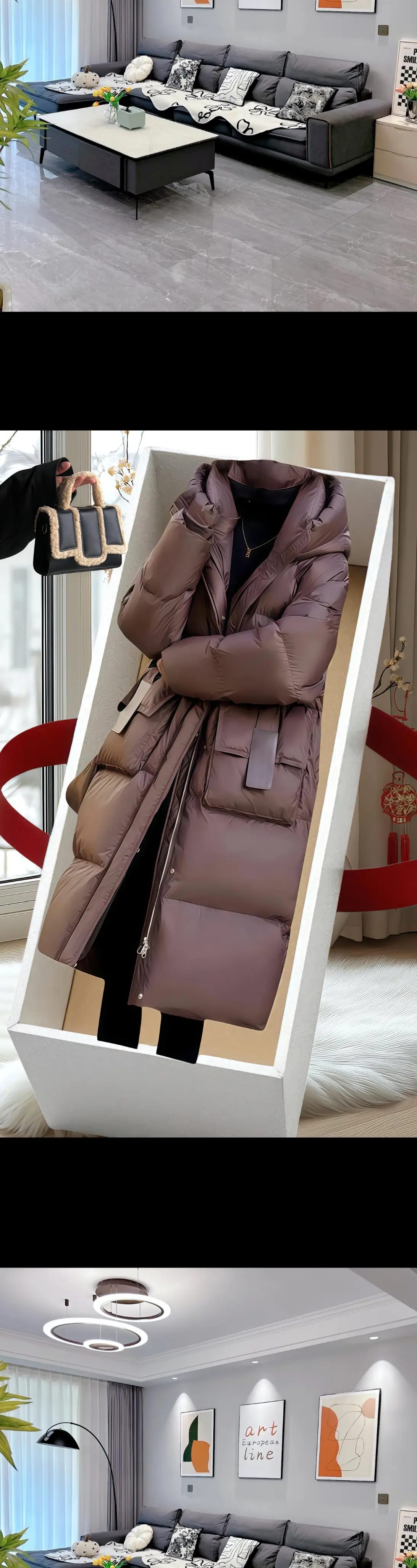 秋冬韩版棉服，新款韩版棉服闪亮登场！连帽设计，无惧风雨。中长款版型，遮...