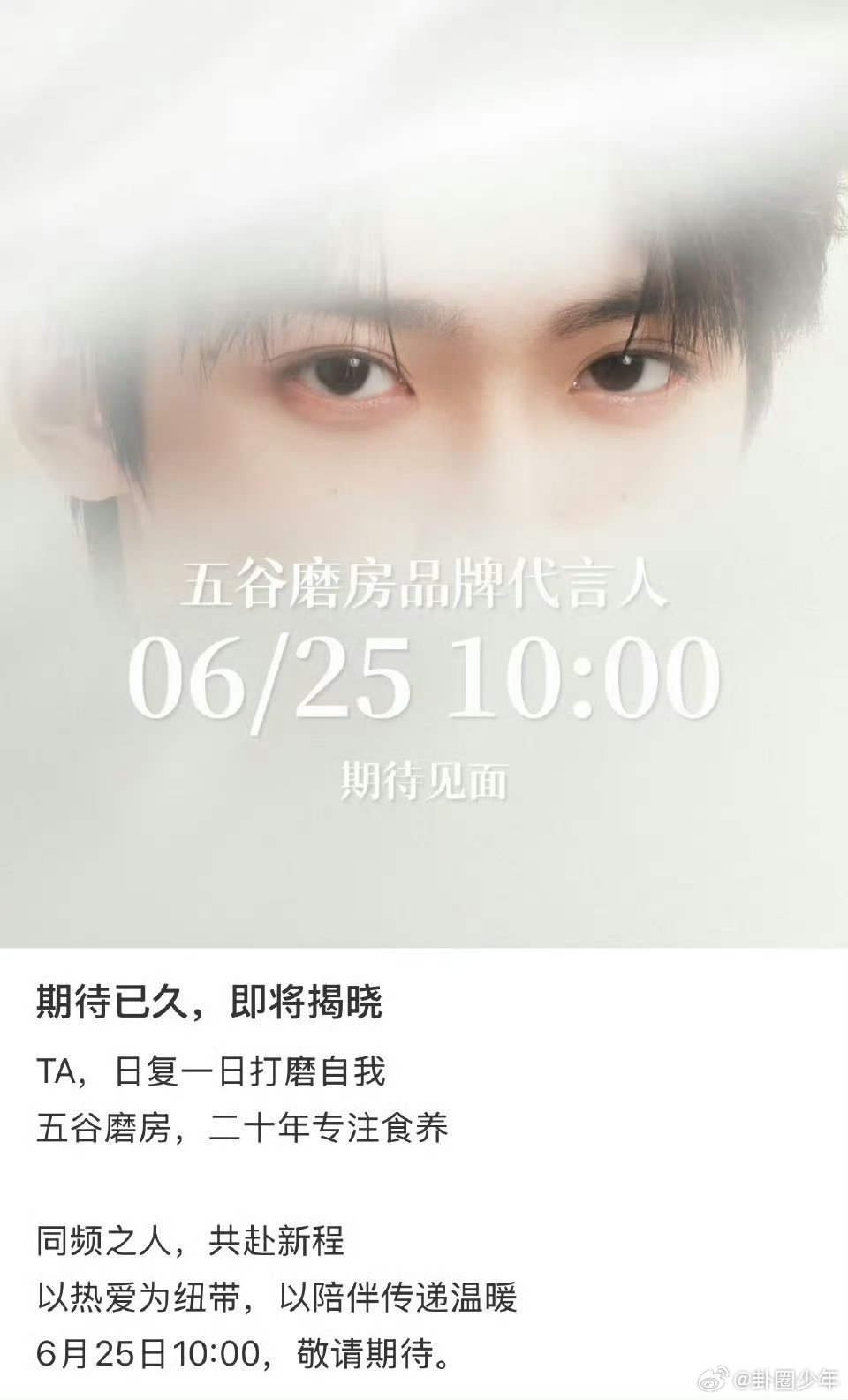 梓渝五谷磨房海报梓渝五谷磨房预告海报二十周年重磅代言花落梓渝，无前缀官方代言人规