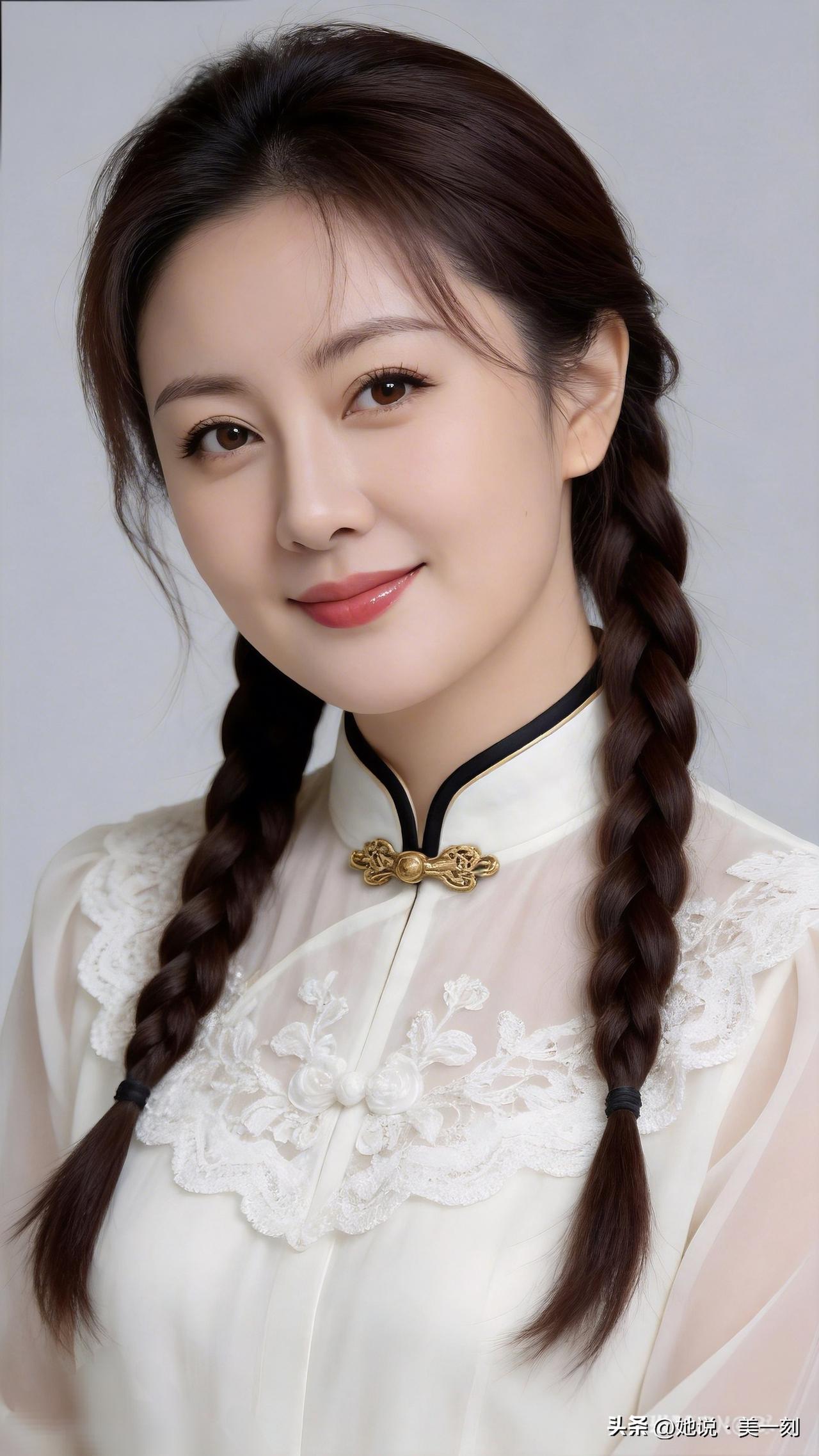 温柔甜美的汉服少女，微笑中透着古典韵味。有哪些美女让人过目难忘？