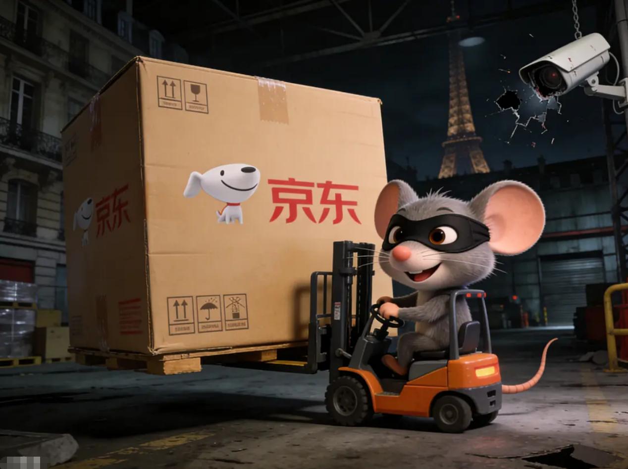 被誉为世界浪漫之都的巴黎，竟然也能出现这样恶劣的行为，京东的仓库竟然被盗了！
法
